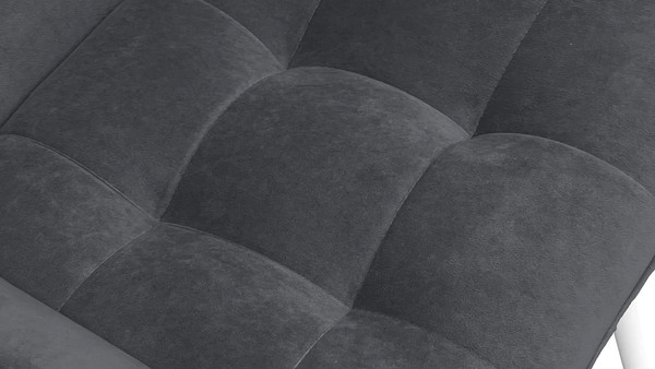 Изображение товара Стул ТриЯ Шато конус Т2 (белый муар/велюр темно-серый)