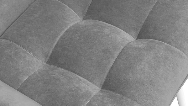 Изображение товара Стул ТриЯ Шато конус Т2 (белый муар/велюр серый)