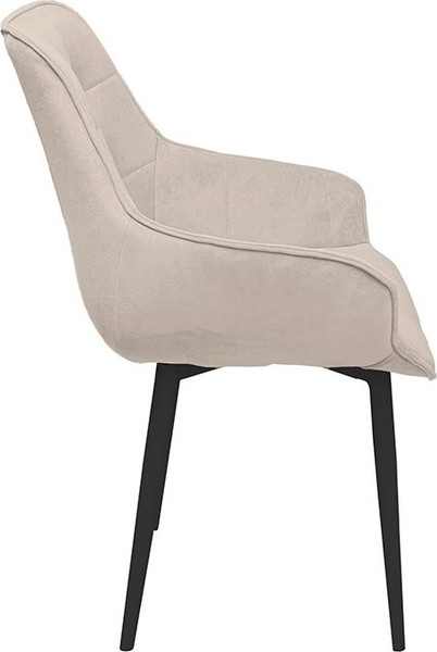 Изображение товара Стул ТриЯ Шато конус Т2 (черный муар/велюр бежевый)