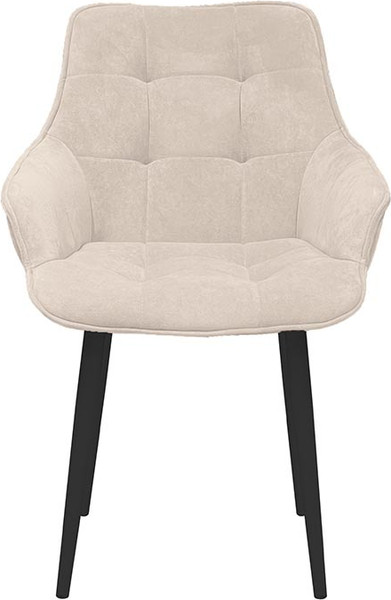 Изображение товара Стул ТриЯ Шато конус Т2 (черный муар/велюр бежевый)