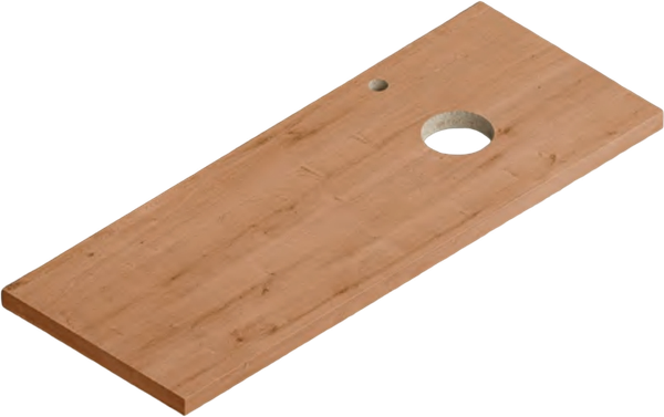 Изображение товара Столешница для тумбы в ванную ЗОВ HPL 38 / CHPL38T1195458C2R (туя)