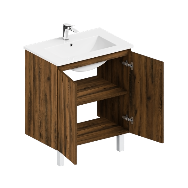 Изображение товара Тумба с умывальником ЗОВ Монови 70 / M70LA0LAS-OL70 (аттик)