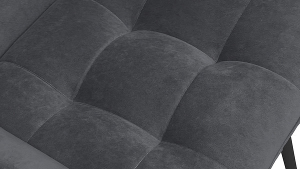 Изображение товара Стул ТриЯ Шато конус Т2 (черный муар/велюр темно-серый)