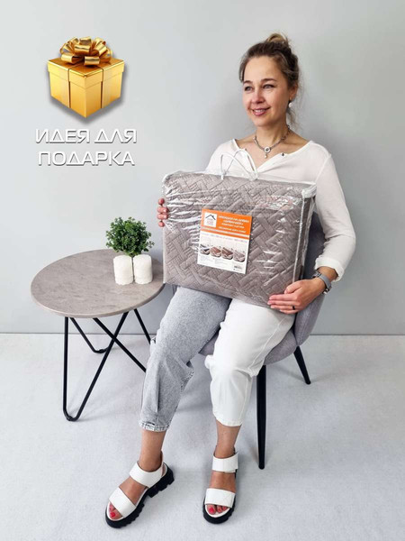 Изображение товара Комплект накидок на диван MATEX Дивандек / 64-466 (светло-серый, 3шт)