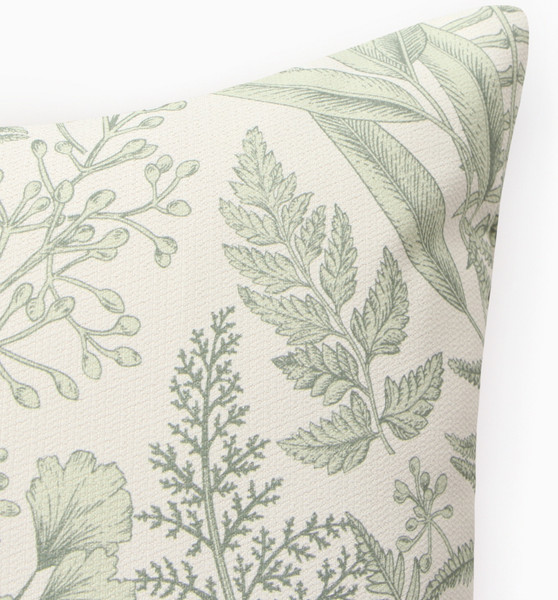 Изображение товара Подушка декоративная Этель Листва / 10766721 (зеленый)
