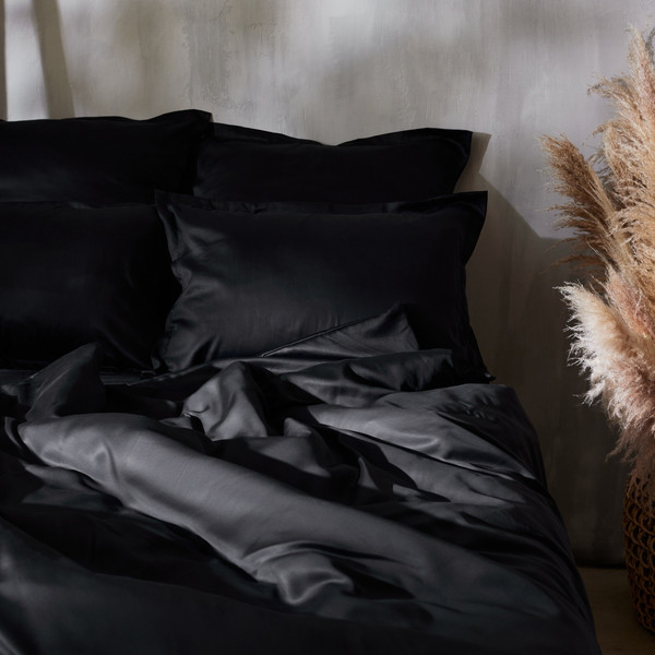 Изображение товара Простыня Sima-Land Home Tencel 235x260 / 10285378 (черный)