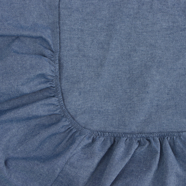 Изображение товара Простыня Sima-Land Home Деним 160x200 на резинке / 10245429 (синий)