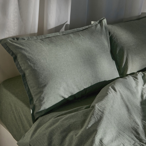 Изображение товара Простыня Sima-Land Home Деним 245x280 / 10245498 (оливковый)