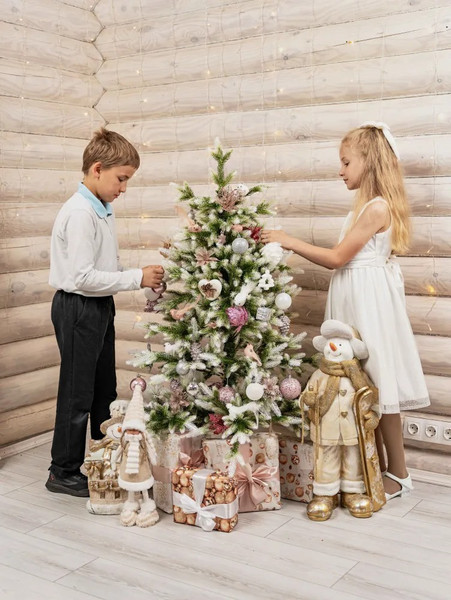 Изображение товара Ель искусственная National Tree Company Форест / ФОР/зл-бел-130 (130см)