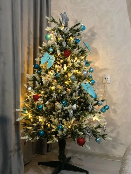 Изображение товара Ель искусственная National Tree Company Форест / ФОР/зл-бел-130 (130см)