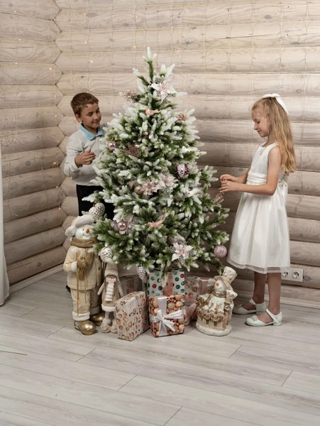 Изображение товара Ель искусственная National Tree Company Форест / ФОР/зл-бел-160 (160см)
