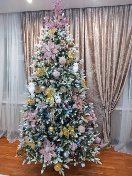 Изображение товара Ель искусственная National Tree Company Форест / ФОР/зл-бел-190 (190см)