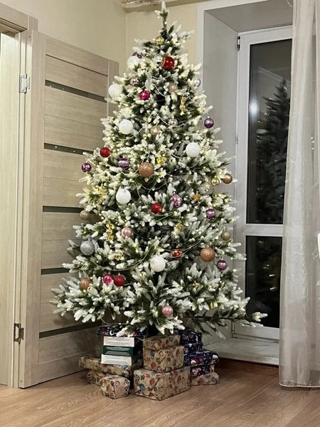 Изображение товара Ель искусственная National Tree Company Форест ФОР/зл-бел-220 (220см)