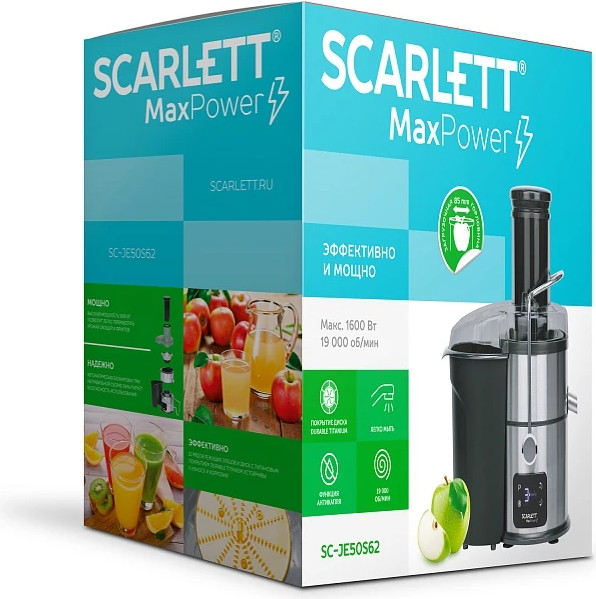 Изображение товара Соковыжималка электрическая Scarlett SC-JE50S62