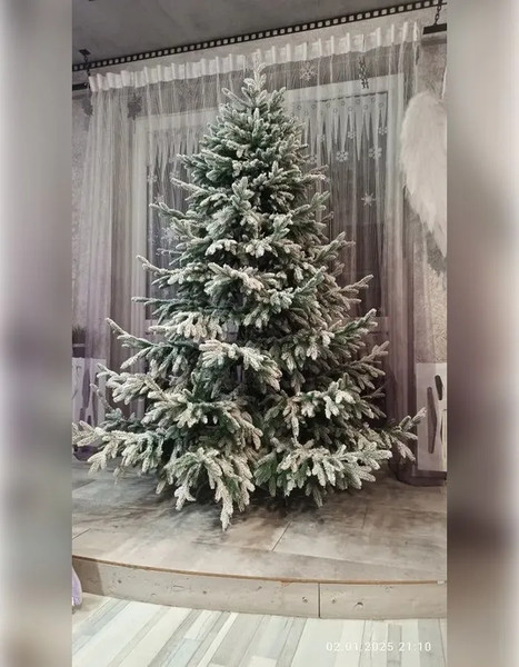 Изображение товара Ель искусственная National Tree Company Рождественская Премиум заснеженная / РД/ПР/ЗСН-210 (210см)