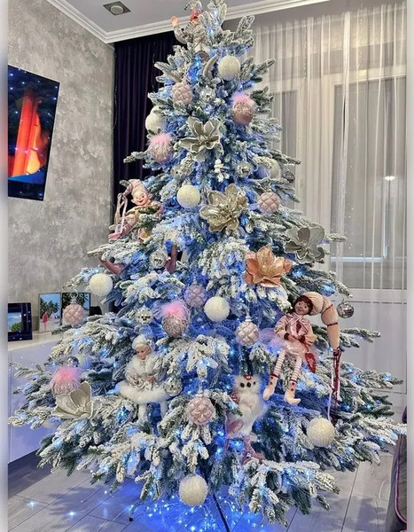 Изображение товара Ель искусственная National Tree Company Рождественская Премиум заснеженная / РД/ПР/ЗСН-210 (210см)