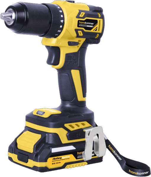 Изображение товара Аккумуляторная дрель-шуруповерт Hanskonner HCD2065BL