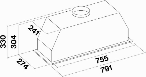 Изображение товара Вытяжка скрытая Falmec Gruppo Incasso Pro Plus 80 Stainless Steel / CGPW80.E2P2#EUI410F