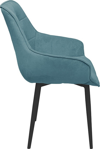 Изображение товара Стул ТриЯ Шато конус Т2 (черный муар/велюр бирюзовый)