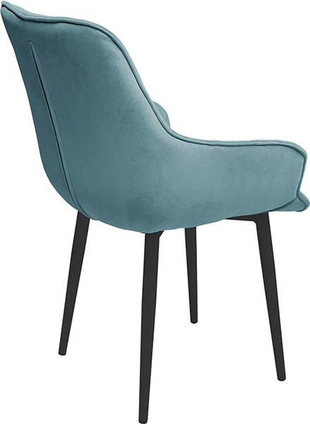 Изображение товара Стул ТриЯ Шато конус Т2 (черный муар/велюр бирюзовый)