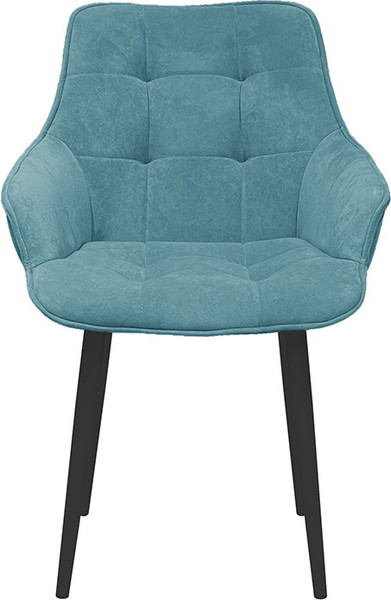 Изображение товара Стул ТриЯ Шато конус Т2 (черный муар/велюр бирюзовый)
