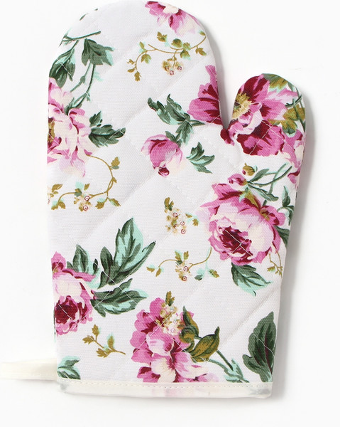 Изображение товара Рукавица-прихватка Доляна Цветы / 10513454 (розовый)