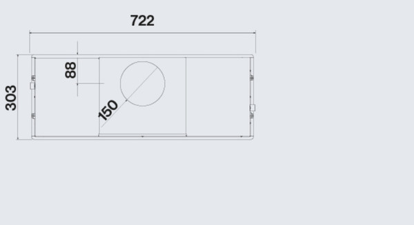 Изображение товара Вытяжка скрытая Falmec Parallel 70 / CPAW70.E1P1#ZZZB490F (белый)