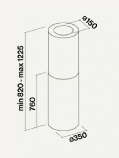 Изображение товара Вытяжка коробчатая Falmec Polar (X) IS.35 Stainless Steel / CPOI90.E8P2#ZZZI491F