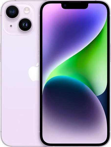 Изображение товара Смартфон восстановленный Apple iPhone 14 256GB Flip Грейд A (фиолетовый)