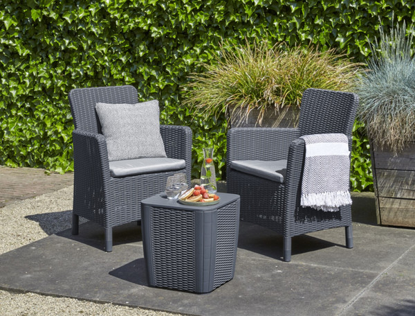 Изображение товара Комплект садовой мебели Keter Trenton balcony / 231695 (графит)