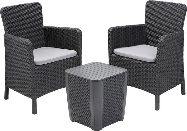 Изображение товара Комплект садовой мебели Keter Trenton balcony / 231695 (графит)