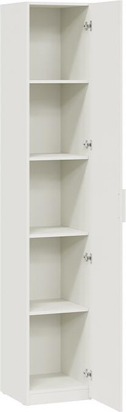 Изображение товара Шкаф-пенал ТриЯ Стелла Исп.2 для белья (белый холст/белый жемчуг)