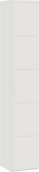 Изображение товара Шкаф-пенал ТриЯ Стелла Исп.2 для белья (белый холст/белый жемчуг)