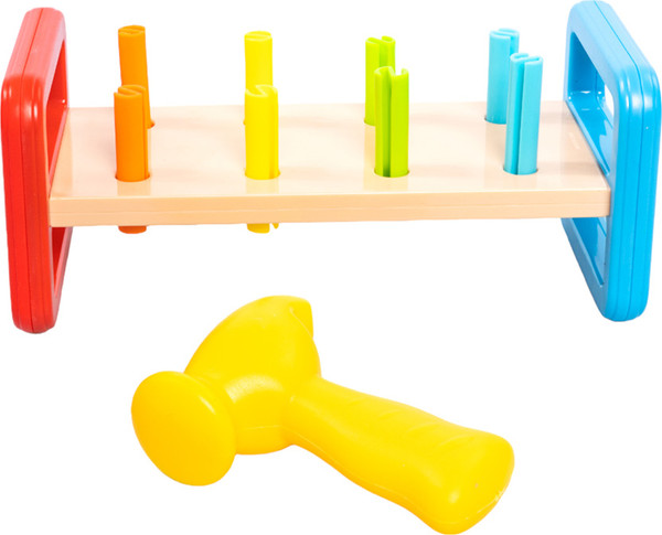 Изображение товара Развивающий игровой набор Baby Toys Забивалка. Радужные столбики / 70004