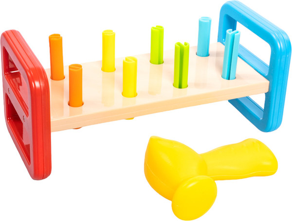 Изображение товара Развивающий игровой набор Baby Toys Забивалка. Радужные столбики / 70004
