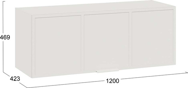 Изображение товара Шкаф ТриЯ Стелла Настенный (белый холст/белый жемчуг)