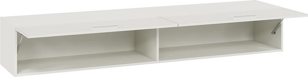 Изображение товара Шкаф ТриЯ Стелла Настенный Исп.2 (белый холст/белый жемчуг)