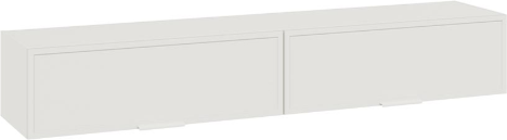 Изображение товара Шкаф ТриЯ Стелла Настенный Исп.2 (белый холст/белый жемчуг)