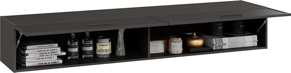 Изображение товара Шкаф ТриЯ Стелла Настенный Исп.2 (серый вулкан/фон серый)