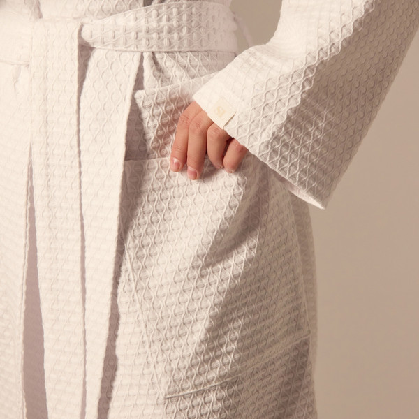 Изображение товара Халат Sima-Land Home Waffle Блан де Блан S / 10091562