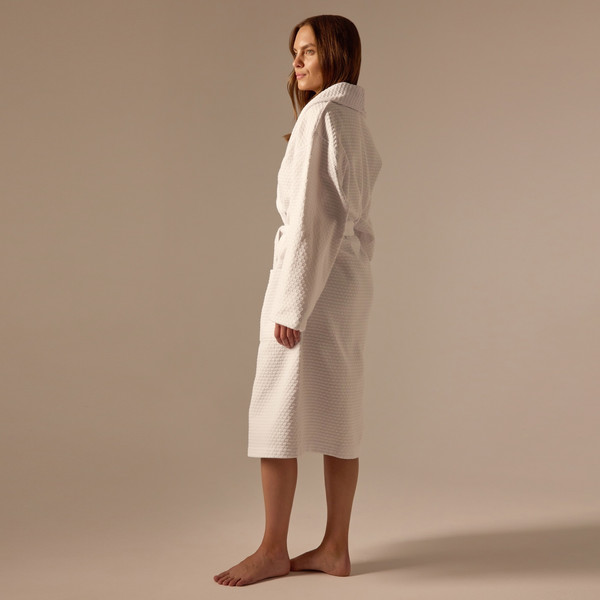 Изображение товара Халат Sima-Land Home Waffle Блан де Блан S / 10091562