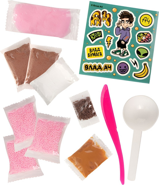 Изображение товара Набор для создания слайма Slime Лаборатория Пранк Влад А4. Десерт пирожное / SS500-40195