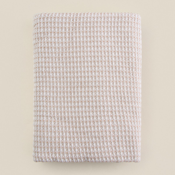 Изображение товара Плед Sima-Land Home Waffle 130x180 / 10398194 (бежевый)