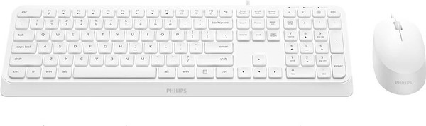 Изображение товара Комплект клавиатура и мышь Philips SPT6207W