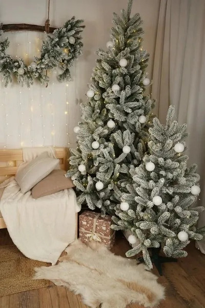 Изображение товара Ель искусственная National Tree Company Сказка заснеженная / СК/ЗСН-160 (160см)