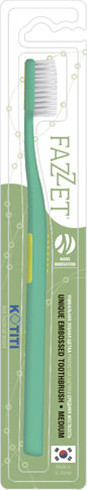 Изображение товара Зубная щетка Fazzet Medium средней жесткости (бирюзовый)