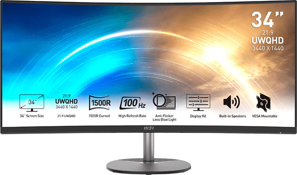 Изображение товара Монитор MSI Pro MP341CQ (9S6-3PB2CT-027)