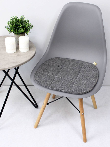 Изображение товара Комплект подушек на стул MATEX Elegant / 65-081 (серый меланж, 4шт)