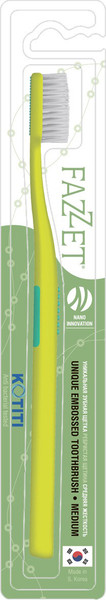 Изображение товара Зубная щетка Fazzet Medium средней жесткости (зеленый)