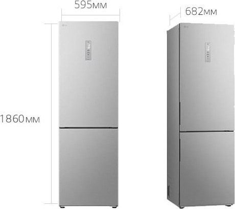 Изображение товара Холодильник с морозильником LG GC-B459FNPW